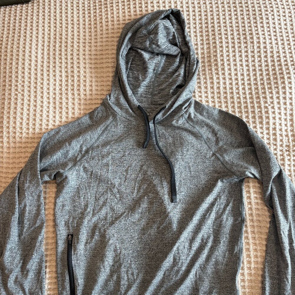 Jaanuu Women's 1-Pocket Lounge Hoodie size XS - HEATHER GREY